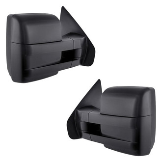 Replacement - Driver and Passenger Side Power Towing Mirror Set (Heated, Foldaway) (Standard Line)