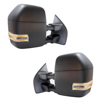 Replacement - Driver and Passenger Side Power View Mirror Set (Heated, Foldaway) (Standard Line)