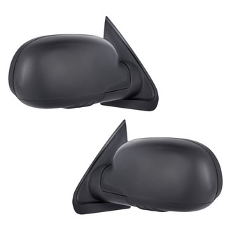 Replacement - Driver and Passenger Side Manual View Mirror Set (Non-Heated, Foldaway) (Standard Line)