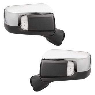 Replacement - Driver and Passenger Side Power View Mirror Set (Heated, Foldaway) (Standard Line)