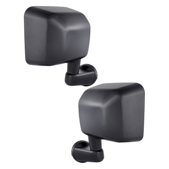 Replacement - Driver and Passenger Side Manual View Mirror Set (Non-Heated, Foldaway) (Standard Line)