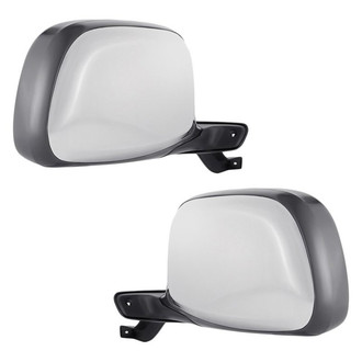 Replacement - Driver and Passenger Side Power Remote View Mirror Set (Non-Heated, Foldaway) (Standard Line)