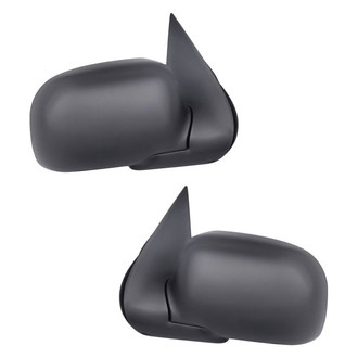 Replacement - Driver and Passenger Side Power Remote View Mirror Set (Non-Heated, Foldaway) (Standard Line)