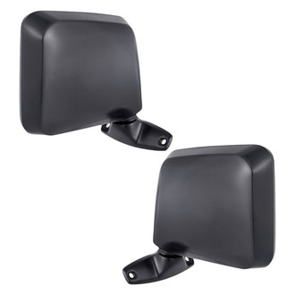Replacement - Driver and Passenger Side Manual View Mirror Set (Non-Heated, Foldaway) (Standard Line)