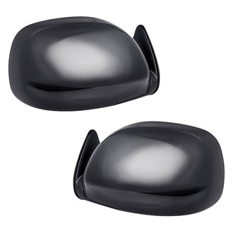 Replacement - Driver and Passenger Side Power Remote View Mirror Set (Non-Heated, Foldaway) (Standard Line)