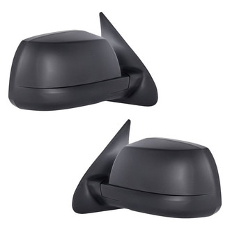 Replacement - Driver and Passenger Side Manual View Mirror Set (Non-Heated, Foldaway) (Standard Line)
