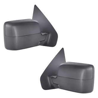 Replacement - Driver and Passenger Side Power Remote View Mirror Set (Heated, Foldaway) (Standard Line)