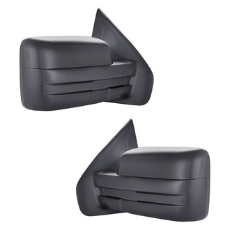 Replacement - Driver and Passenger Side Manual View Mirror Set (Non-Heated, Foldaway) (Standard Line)