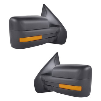 Replacement - Driver and Passenger Side Power View Mirror Set (Heated, Foldaway) (Standard Line)