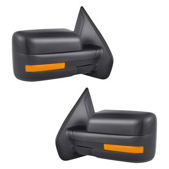Replacement - Driver and Passenger Side Power View Mirror Set (Heated, Foldaway) (Standard Line)