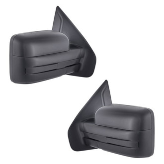 Replacement - Driver and Passenger Side Manual View Mirror Set (Non-Heated, Foldaway) (Standard Line)