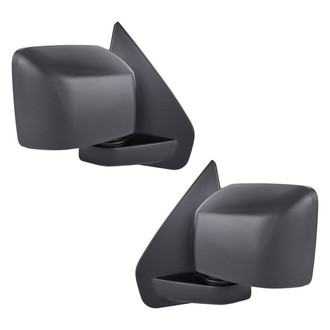 Replacement - Driver and Passenger Side Manual View Mirror Set (Non-Heated, Foldaway) (Standard Line)