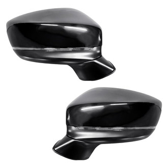 Replacement - Driver and Passenger Side Power View Mirror Set (Non-Heated, Foldaway) (Standard Line)