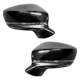 Replacement - Driver and Passenger Side Power View Mirror Set (Non-Heated, Foldaway) (Standard Line)