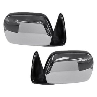 Replacement - Driver and Passenger Side Power Remote View Mirror Set (Non-Heated, Foldaway) (Standard Line)