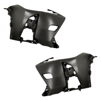 Replacement - Front Driver and Passenger Side Bumper Cover Set (Standard Line)