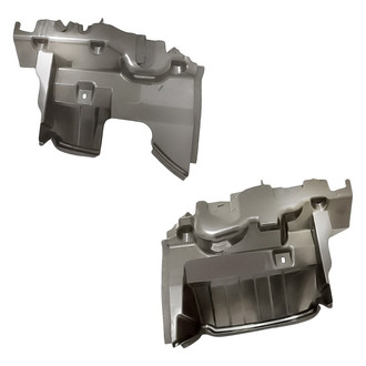 Replacement - Driver and Passenger Side Grille Air Deflector Set (CAPA Certified)