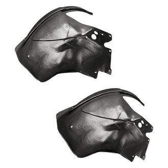 Replacement - Front Rearward Driver and Passenger Side Fender Liner Rear Section Set (Standard Line)