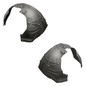 Replacement - Front Driver and Passenger Side Fender Liner Rear Section Set (Standard Line)