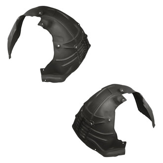 Replacement - Front Driver and Passenger Side Fender Liner Rear Section Set (Standard Line)