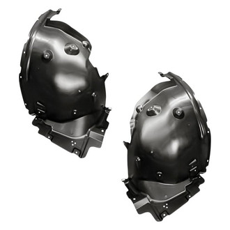 Replacement - Front Rearward Driver and Passenger Side Fender Liner Rear Section Set (Standard Line)