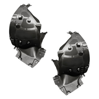 Replacement - Front Rearward Driver and Passenger Side Fender Liner Rear Section Set (CAPA Certified)