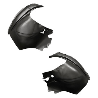 Replacement - Front Rearward Driver and Passenger Side Fender Liner Rear Section Set (Standard Line)