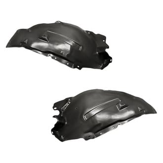 Replacement - Front Rearward Driver and Passenger Side Fender Liner Rear Section Set (Standard Line)