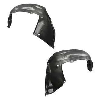 Replacement - Front Rearward Driver and Passenger Side Fender Liner Rear Section Set (Standard Line)