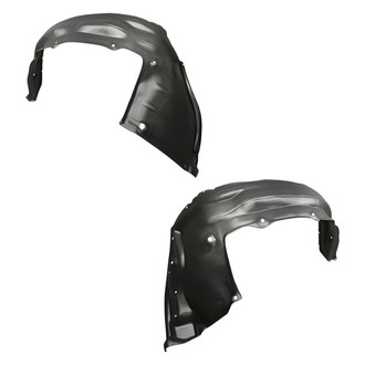 Replacement - Front Rearward Driver and Passenger Side Fender Liner Rear Section Set (Standard Line)