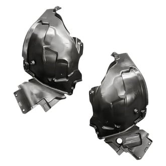 Replacement - Front Rearward Driver and Passenger Side Fender Liner Rear Section Set (CAPA Certified)