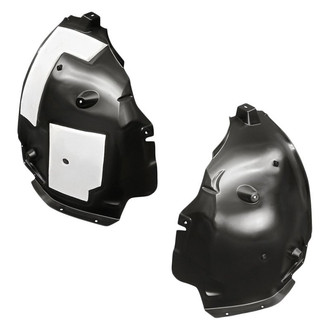 Replacement - Front Rearward Driver and Passenger Side Fender Liner Rear Section Set (CAPA Certified)