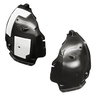 Replacement - Front Rearward Driver and Passenger Side Fender Liner Rear Section Set (Standard Line)