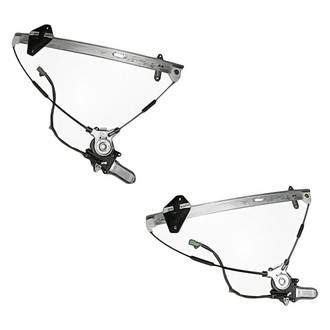Replacement - Front Driver and Passenger Side Power Window Regulator and Motor Assembly Set