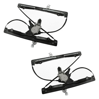 Replacement - Front Driver and Passenger Side Power Window Regulator and Motor Assembly Set