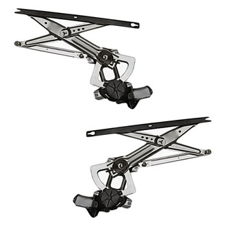 Replacement - Front Driver and Passenger Side Power Window Regulator and Motor Assembly Set