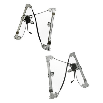 Replacement - Rear Driver and Passenger Side Power Window Regulator and Motor Assembly Set