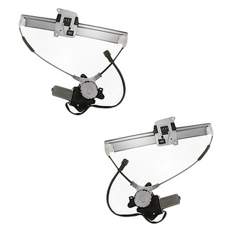 Replacement - Rear Driver and Passenger Side Power Window Regulator and Motor Assembly Set