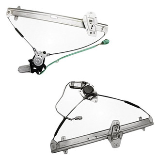 Replacement - Front Driver and Passenger Side Power Window Regulator and Motor Assembly Set