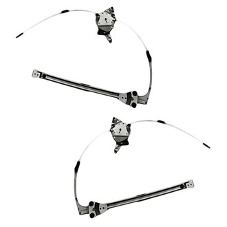 Replacement - Rear Driver and Passenger Side Power Window Regulator and Motor Assembly Set