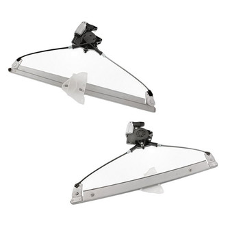 Replacement - Front Driver and Passenger Side Power Window Regulator and Motor Assembly Set