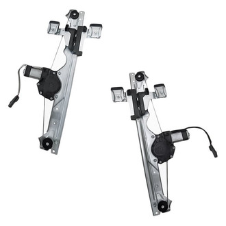 Replacement - Rear Driver and Passenger Side Power Window Regulator and Motor Assembly Set