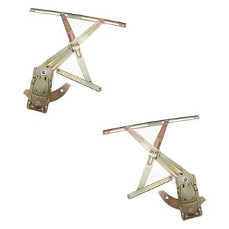 Replacement - Front Driver and Passenger Side Manual Window Regulator Set