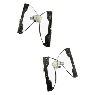 Replacement - Front Driver and Passenger Side Power Window Regulator and Motor Assembly Set