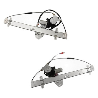 Replacement - Front Driver and Passenger Side Power Window Regulator and Motor Assembly Set