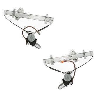 Replacement - Rear Driver and Passenger Side Power Window Regulator and Motor Assembly Set