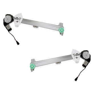 Replacement - Rear Driver and Passenger Side Power Window Regulator and Motor Assembly Set