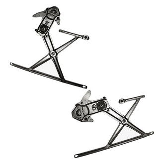Replacement - Front Driver and Passenger Side Power Window Regulator and Motor Assembly Set