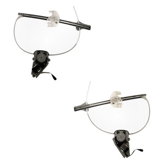 Replacement - Front Driver and Passenger Side Power Window Regulator and Motor Assembly Set