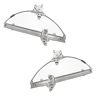 Replacement - Front Driver and Passenger Side Power Window Regulator and Motor Assembly Set